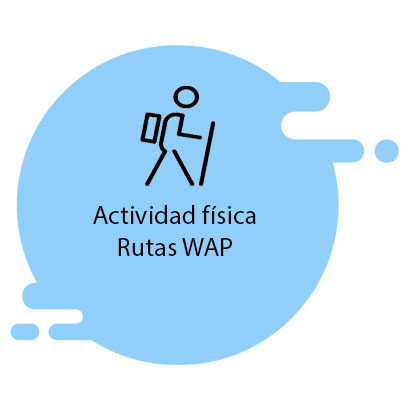 Actividad física, rutas saludables. walking people