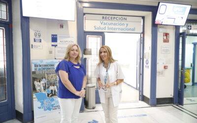 Sanz visita el Centro de Salud Internacional del Ayuntamiento