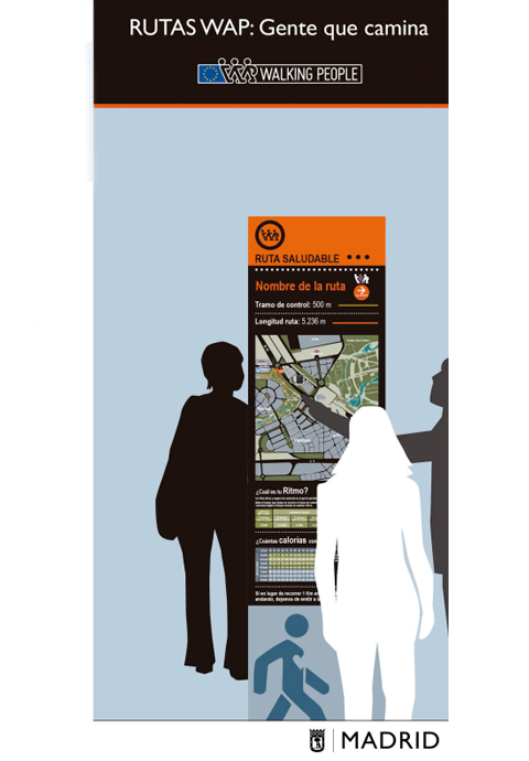 Triptico RUTAS WAP: Gente que camina