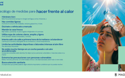 Decálogo de medidas para hacer frente al calor
