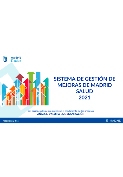 Memoria anual Madrid Salud 2021. Anexo II. Sistema de gestión de mejoras