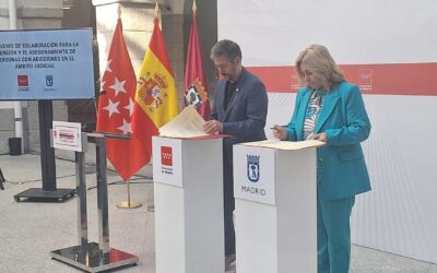 Madrid Salud y la Comunidad de Madrid firman un convenio para la atención y mediación en adicciones en el ámbito judicial