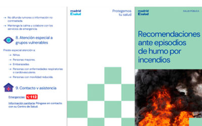 Recomendaciones ante episodios de humo por incendios